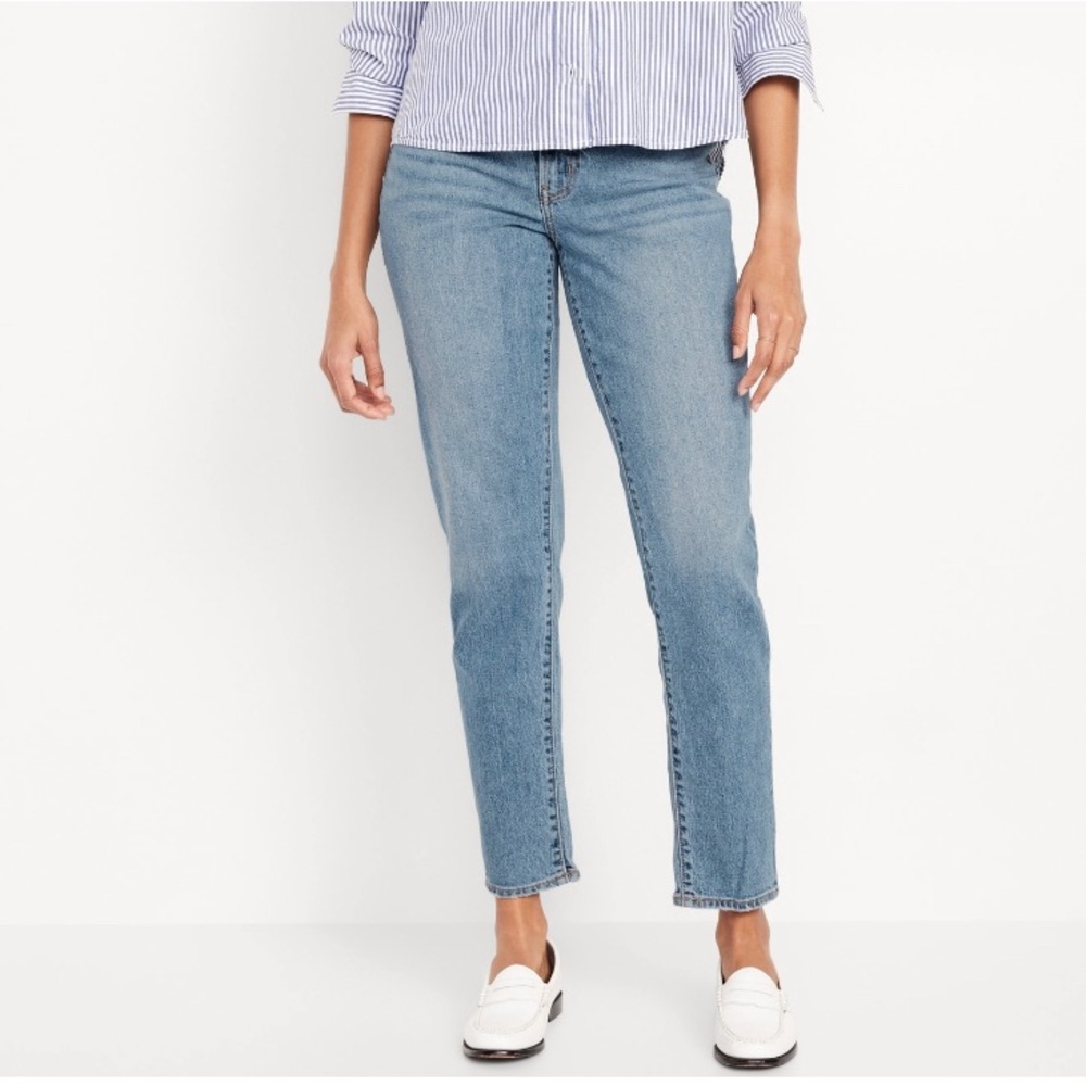 NWT OLD NAVY Curvy High-Waisted OG Straight Ankle Jeans Size 6 Regular